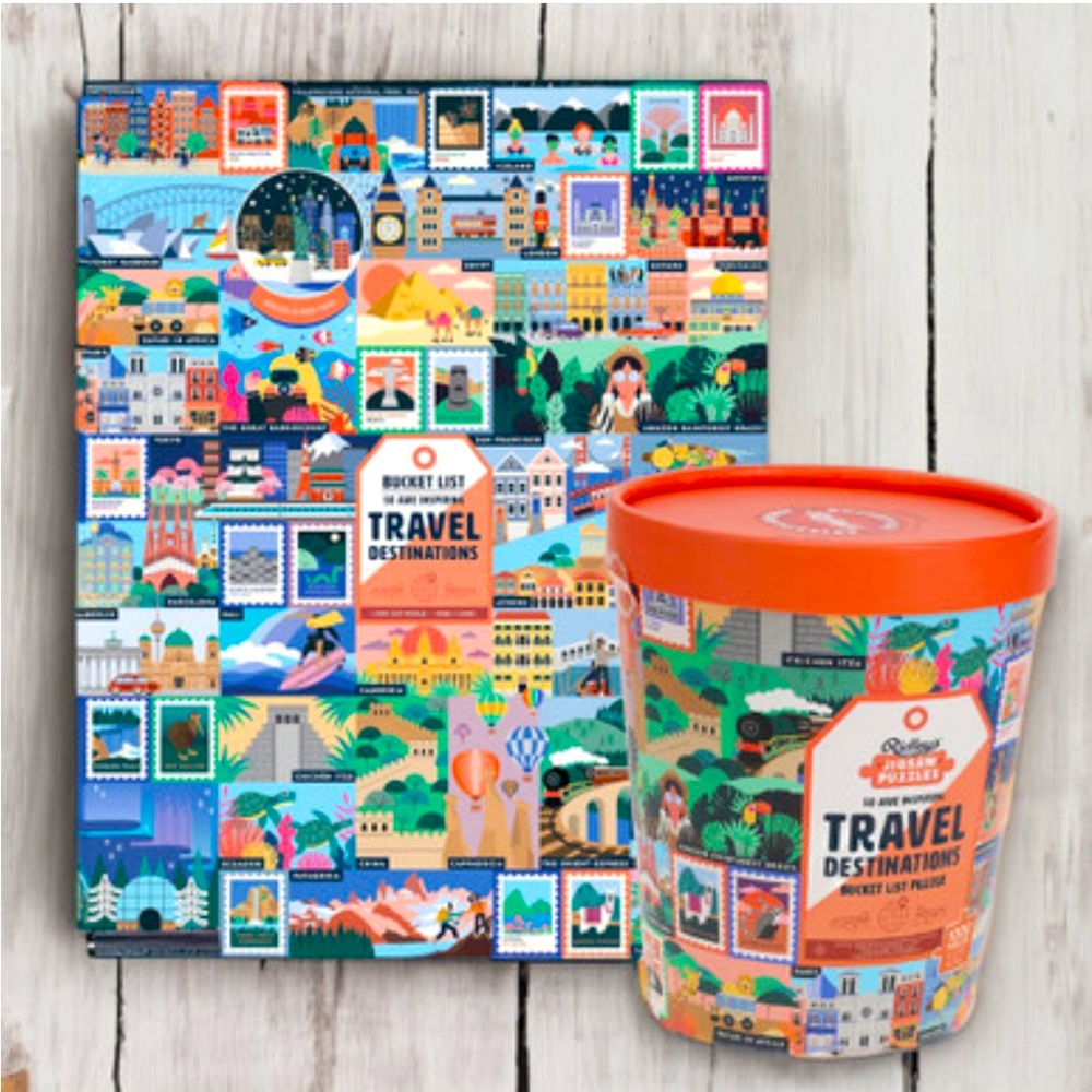 50 Awe-Inspiring Travel Destinations Bucket List 1000-Piece Puzzle